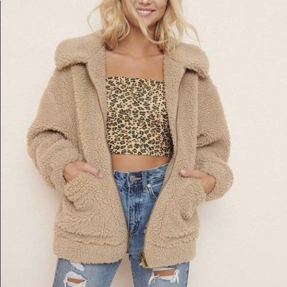 Garage Oversized Pixie Sherpa Coat - Picture 2 of 2